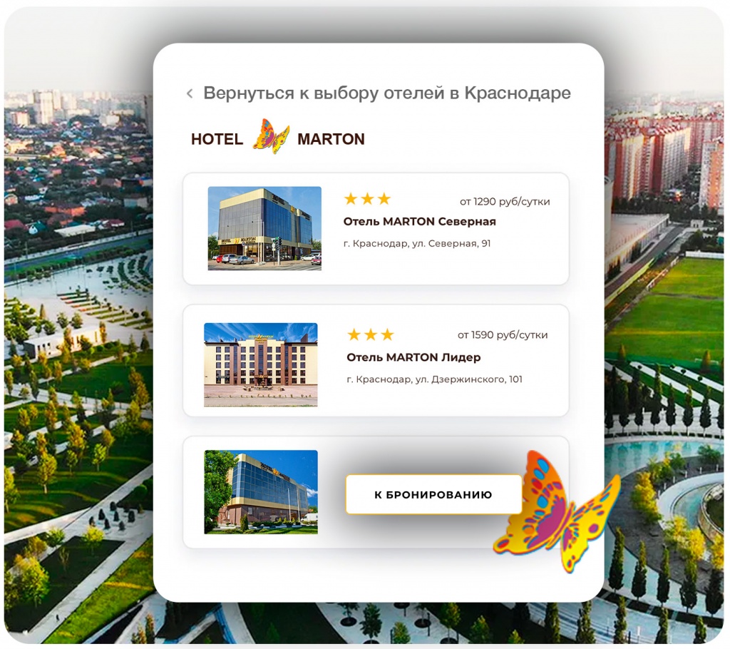 Отель Краснодар гостиницы Мартон
